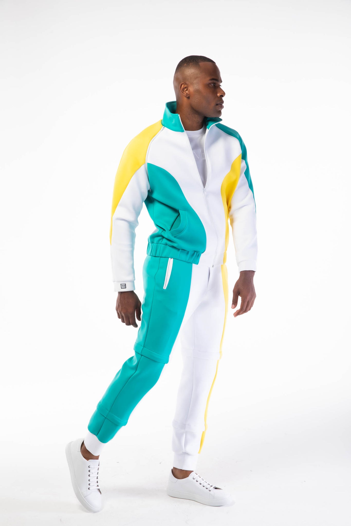 DM 500 F.I.T.S  TRACKSUIT TEAL,YELLOW, WHITE
