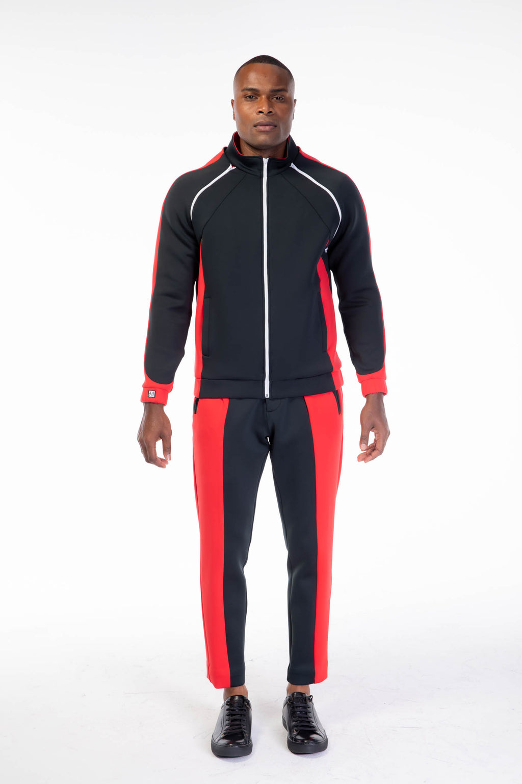 Tracksuit red outlet stripes