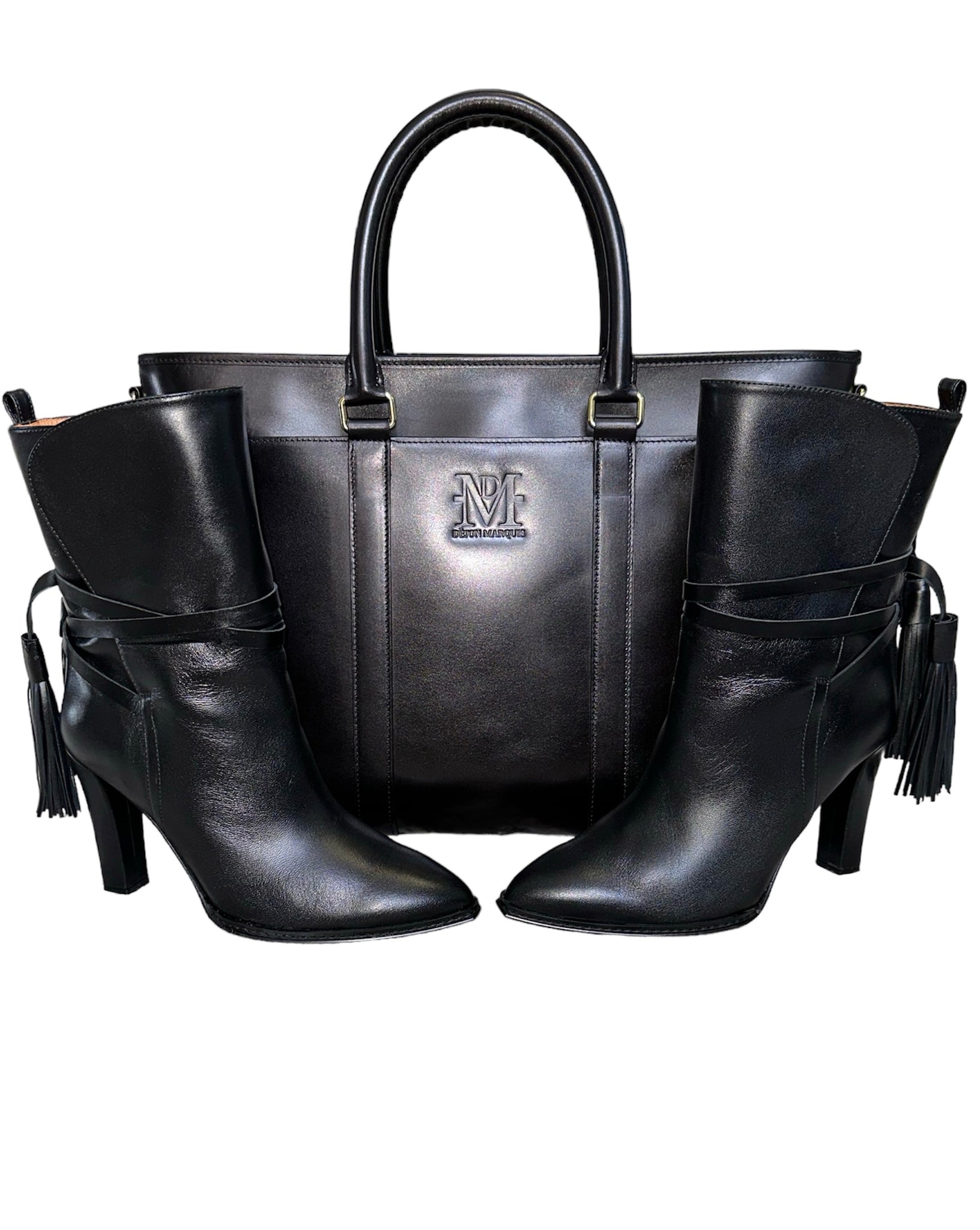 Dejon Marquis DM Leather Tote Bag