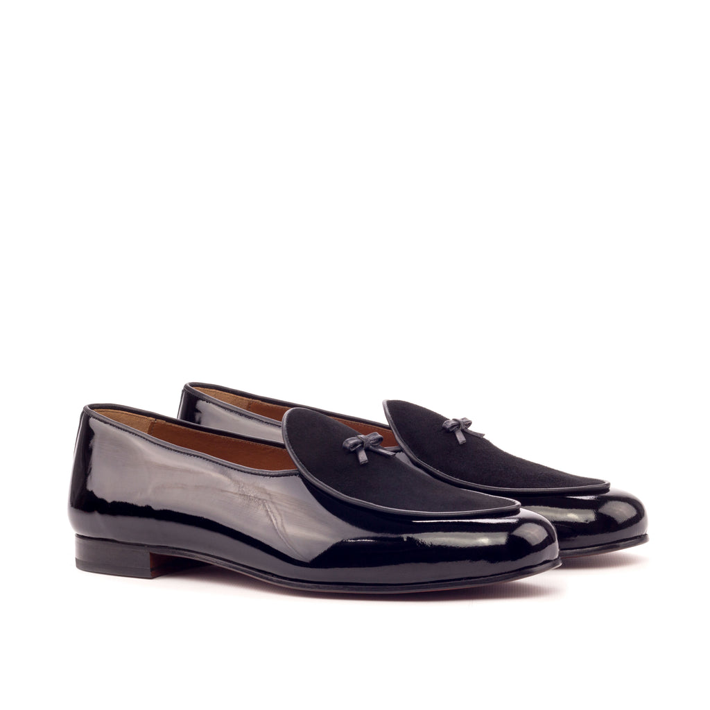 BLACK PATENT LEATHER BELGIAN LOAFER