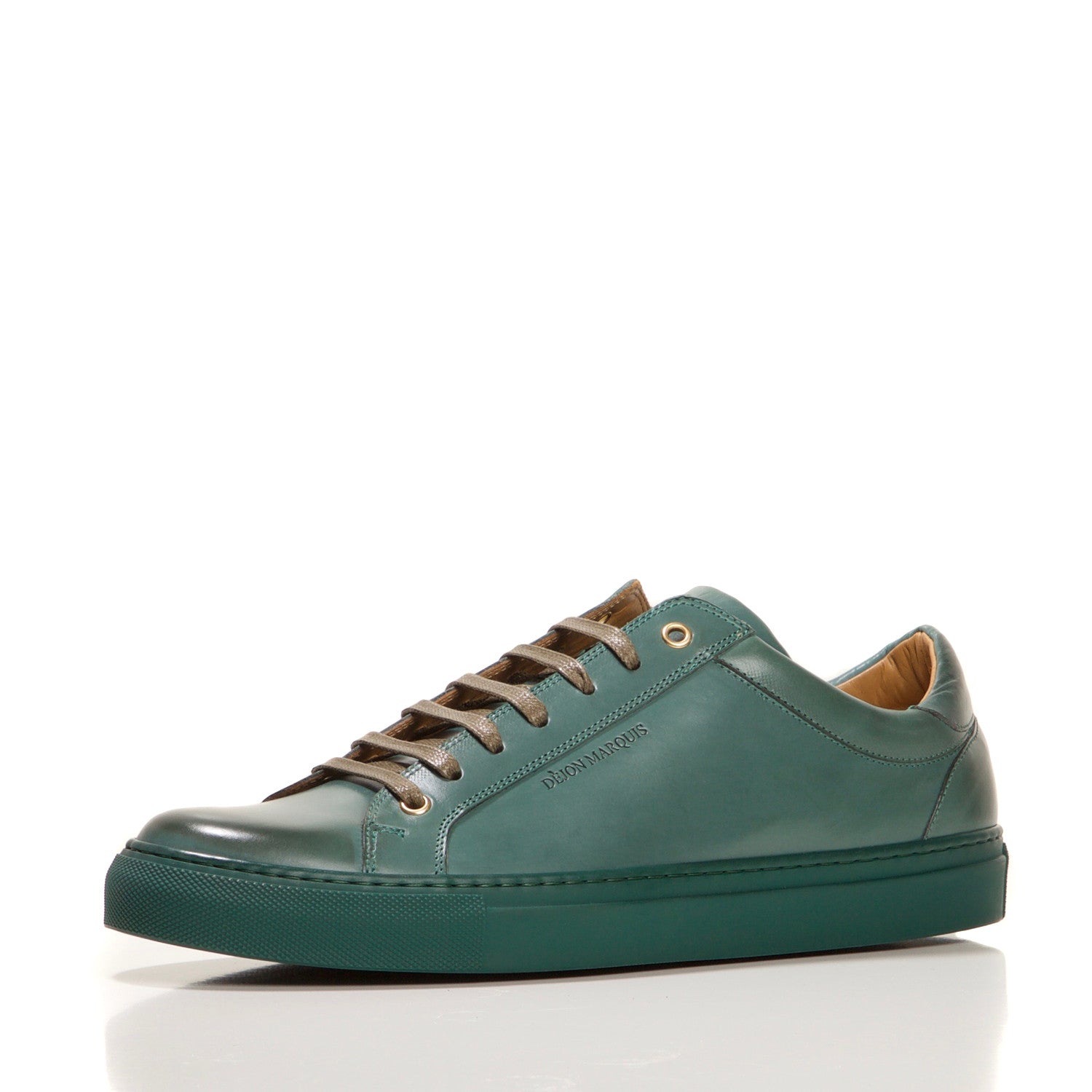 FOREST GREEN LOW TOP TAILORED SNEAKER